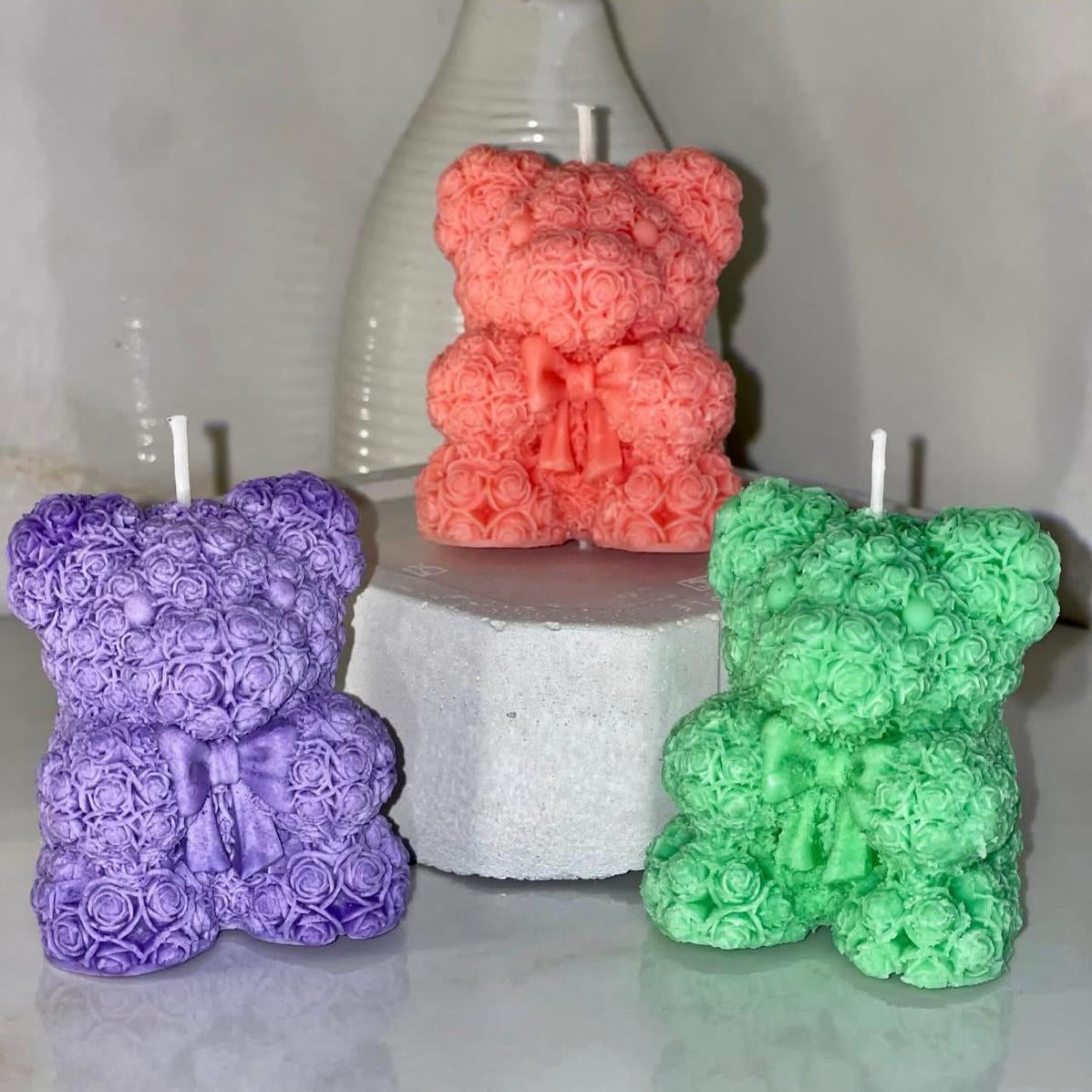 Bearly Melted Candle