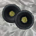 Midnight Onyx &amp; Gold Geode Coaster